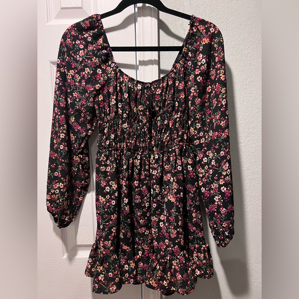 Floral Long Sleeve Dress